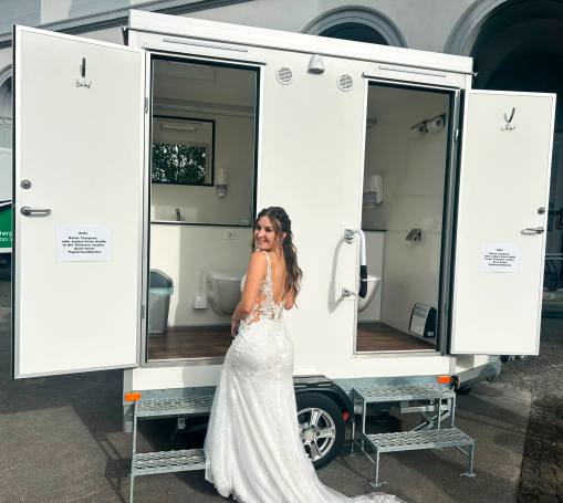 Toilettenwagen für Hochzeiten